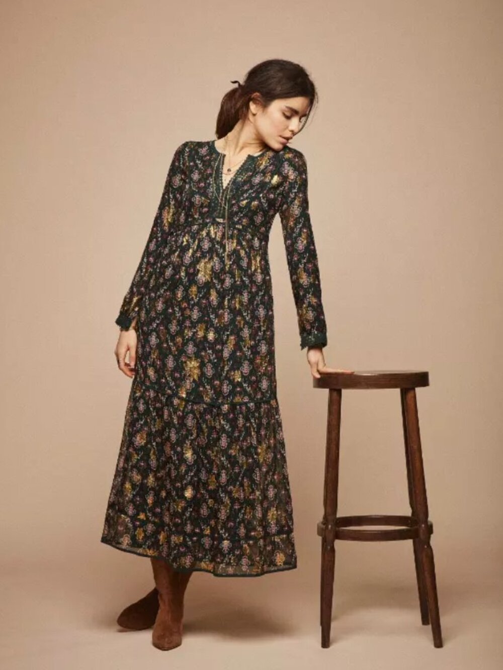 SÉZANE Davyda Maxi Dress EU 34